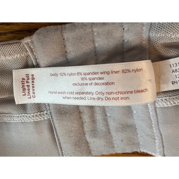 Cacique Lightly Lined Full Coverage Bra 44DDD Grey Blue Paisley Print Underwire - Picture 9 of 11